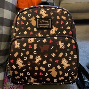 Loungefly Chip and Dale Mini Backpack Like New